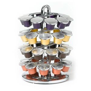 Nifty Solutions 40 Count Nespresso OriginalLine Capsule Carousel, Chrome